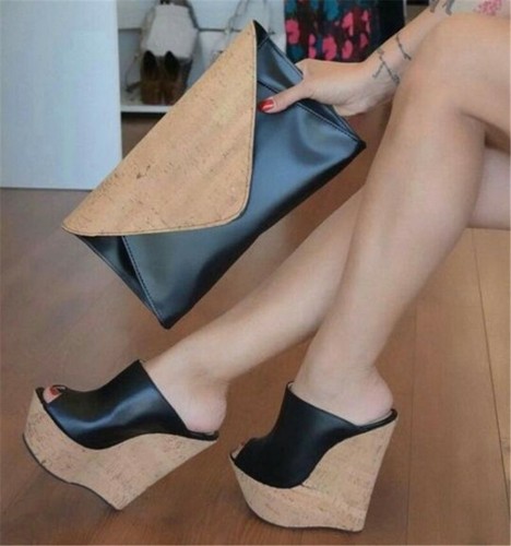 backless wedge shoes